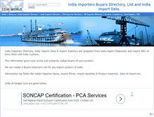 Tablet Screenshot of india.importers-directory.net